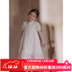 初煦【白月光】初煦女童夏季法式蕾絲小白裙連衣裙寶寶氣質(zhì)純棉公主裙 法式蕾絲連衣裙 現貨 130 碼