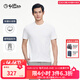 金利來(lái)【圓明園系列】2025春夏新款短袖T恤男士國潮繡花圓領(lǐng)時(shí)尚上衣 白色-00 XL 180/96A 推薦150-165斤