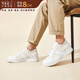 何金昌內增高男鞋時(shí)尚潮流拼接設計增高小白鞋舒適厚底休閑板鞋8CM 白色E20B5151 39