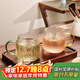 格娜斯（CRISTALGLASS）耐熱玻璃杯水杯子套裝泡茶杯帶把喝水杯大容量家用牛奶杯咖啡杯