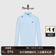 比音勒芬【抗UV防曬】春秋季男士上衣干爽透氣運動(dòng)休閑長(cháng)袖polo衫T恤 15淺藍 L 105