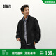 森馬（Semir）夾克男冬寬松美式復古水洗牛仔外套時(shí)尚棉服拉鏈開(kāi)衫103724108103