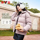 雅鹿三防免洗短款羽絨服女款2025年冬新款連帽蓄熱保暖面包服京東自營(yíng)