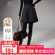 晚白【新品】2025冬款氣質(zhì)綿羊毛裙褲簡(jiǎn)潔大方高腰休閑毛呢短褲靴褲女 深灰色 28