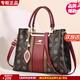 雪愛(ài)袋鼠女士包包女包送媽媽生日禮物30中年母親2025新款40歲50手提包老婆 酒紅色喜慶禮【精美禮盒+錢(qián)包】