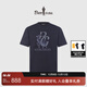 比音勒芬【活力棉】春夏款男士時(shí)尚休閑BG鹿圖案挺括透氣輕薄圓領(lǐng)短袖T恤 07黑色 L （105）