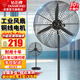鉆石牌（DIAMOND）工業(yè)風(fēng)扇大風(fēng)力電風(fēng)扇牛角扇大功率風(fēng)扇工廠(chǎng)車(chē)間商用立式落地大風(fēng)扇工業(yè)壁扇吹除甲醛 FS-75 工業(yè)落地扇（銅線(xiàn)電機）
