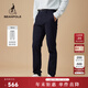beanpole修身版型  男士美拉德基礎款休閑簡(jiǎn)約日常通勤風(fēng)長(cháng)褲 藏青色 32 170/82A