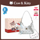 COW&KITTYKT貓女包2026年新款學(xué)生手機單肩包托特包生日禮物女生新年禮物 藍色送掛件禮盒 長(cháng)24cm寬8cm高18cm