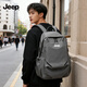 JEEP雙肩包男士背包休閑風(fēng)吉普大容量大學(xué)生書(shū)包雙肩包放15寸電腦背包