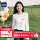 JEANSWEST CLUB真維斯T恤女2025新款寬松休閑春秋款長(cháng)袖女純棉透氣時(shí)尚女士上衣
