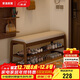 家逸實(shí)木換鞋凳入戶(hù)門(mén)口高級感穿鞋凳子鞋柜家用鞋架一體長(cháng)條床尾凳