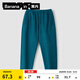 蕉內（Bananain）520C兒童褲子男女童直筒束腳透氣大童長(cháng)褲運動(dòng)休閑褲寶寶童裝秋冬 【常規腳口】普魯士藍 120