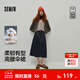 森馬（Semir）森柔牛仔|商場(chǎng)同款牛仔半身裙女純棉長(cháng)裙2025秋新款高腰傘裙 原色牛仔98101 S