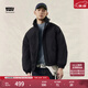Levi's李維斯情侶同款簡(jiǎn)約休閑輕薄防寒舒適保暖羽絨服休閑外套 黑色 M 女生建議拍小一碼