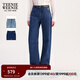 Teenie Weenie小熊女裝牛仔褲2025年秋季新款簡(jiǎn)約舒適松弛感香蕉褲 牛仔色 S