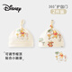 迪士尼（Disney）2件裝嬰兒帽子純棉胎帽初生兒0-6個(gè)月滿(mǎn)月百天寶寶新生兒護囟門(mén)帽