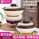 幫企陶瓷家用砂鍋老式土陶干燒耐高溫砂鍋煲仔飯專(zhuān)用鍋淺口土鍋商用沙鍋 原陶土砂鍋 1000ml