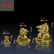 古葉家居純黃銅十二生肖擺件家居飾品鼠?；⑼谬埳唏R羊雞狗豬客廳玄關(guān)擺設 生肖龍 小號