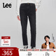 Lee商場(chǎng)同款422標準中腰直腳黑灰色女牛仔褲潮流A06298 黑灰色 27