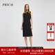 PRICH時(shí)尚淡人大氣一字領(lǐng)連衣裙2025夏季新款魚(yú)尾裙擺收腰長(cháng)裙女 19黑色 S (160)