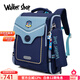 Walker Shop輕奢新款小學(xué)生書(shū)包1到6年級護脊減負男女孩背包英倫風(fēng)舒適雙肩包 天藍色小號【推薦1-2年級】 默認尺寸