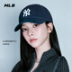 MLB帽子男女情侶棒球帽軟頂鴨舌帽秋冬運動(dòng)帽四季3ACP6601N-50NYS-F