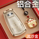 親藍適用奧迪a6L汽車(chē)鑰匙套a4L/a3L/Q5L/Q7L/a7l/q2L/q3l/A5L保護套 B款-鋁合金套+平安貓扣(金色)