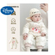 迪士尼（Disney）嬰兒連體衣冬季新生兒衣服連帽秋冬季夾棉加厚哈衣睡衣服外出棉服 活動(dòng)帽偏開(kāi)棉連體 66cm