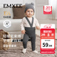 嫚熙（EMXEE）童裝打底褲兒童托舉褲男女寶背帶褲嬰兒包屁褲秋季毛線(xiàn)針織褲 深灰色 80 cm 【9-18個(gè)月】