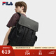 FILA斐樂(lè )【黑武士】雙肩包老花輕便大容量背包2025秋季新款時(shí)尚書(shū)包 正黑色-BK XS