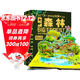 兒童科普立體書(shū) 大森林 3D立體翻翻書(shū) 科普百科繪本3-6歲揭秘大自然少兒機關(guān)書(shū)(綠色印刷)  3-6歲