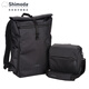 Shimoda攝影包雙肩戶(hù)外防水休閑相機包上下分倉專(zhuān)業(yè)旅行通勤背包鄉途SS28L槍包套裝碳黑色520-382