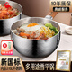 三四鋼雪平鍋內層316L不銹鋼奶鍋小湯鍋食品級加厚多功能煮面輔食牛奶鍋 新國標內層316L鋼 帶蒸籠 20cm