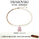 施華洛世奇（SWAROVSKI）仿水晶仿珍珠項鏈泰迪熊造型輕奢飾品女 TEDDY小熊 粉色 5669166