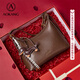 奧康（Aokang）女包玄月hobo包時(shí)尚通勤單肩包高級感實(shí)用斜挎包生日禮物送女友