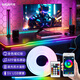 開(kāi)局幻彩流星追光燈帶電腦桌面自粘燈帶5V手機藍牙全彩USB霓虹燈條 5米燈帶+適配器+遙控