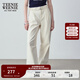 Teenie Weenie小熊女裝秋季簡(jiǎn)約休閑松弛闊腿褲長(cháng)褲時(shí)尚韓版寬松褲 白色 L (170)