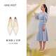 NINE WEST/玖熙高跟鞋女真皮通勤細跟單鞋 NF501027KK 米白38
