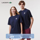 LACOSTE法國鱷魚(yú)夏日系列男裝男士短袖T恤圓領(lǐng)舒適卡通動(dòng)漫T恤|TH8182 166/藏青色 M /170