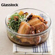 GLASSLOCK保鮮盒冰箱收納盒玻璃飯盒密封耐熱耐摔泡面碗進(jìn)口圓形 720ml