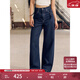 Levi's李維斯25年秋冬新款女士Baggy經(jīng)典高腰寬直筒牛仔褲0001UP 深藍 26 (29)