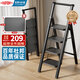 杜邦（DU PONT）梯子家用梯室內加厚碳鋼人字梯多功能登高梯扶手梯4步