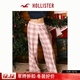 HOLLISTER法蘭絨翻腰LOGO粉格子外穿睡褲25秋冬女裝346-5098圣誕 粉色格子 S 165/68A 標準版