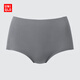 優(yōu)衣庫女裝AIRism無(wú)痕短褲/空氣衣高腰三角內褲26春夏新款482670 07 青灰色 L