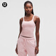 lululemon丨Ebb to Street 女士前后 U 領(lǐng)短款運動(dòng)背心 B/C LW1ERWS 煙熏粉/煙熏粉 S /6