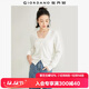 佐丹奴（Giordano）針織開(kāi)衫女小外套 純棉V領(lǐng)小衫女 外搭純色女外衣05350649