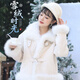 聽(tīng)月小筑【雪絨時(shí)光】原創(chuàng  )女冬環(huán)保皮草保暖翻領(lǐng)羽絨服外套非漢服 羽絨皮草外套 現貨 均碼