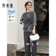 梵希蔓灰色都市通勤風(fēng)套裝女26年春季新款馬甲條紋襯衫長(cháng)褲三件套 A3327 灰色 L （建議110-120斤）
