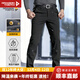龍牙二代龍牙隱烈保暖軟殼褲修身長(cháng)褲冬季加絨加厚防 極夜黑（修身版） 32 175/84B 151-170斤